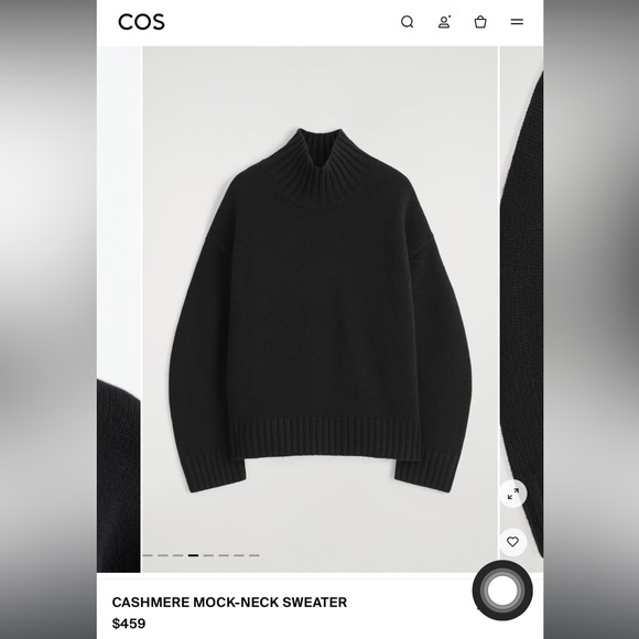 Cos chunky cashmere turtleneck